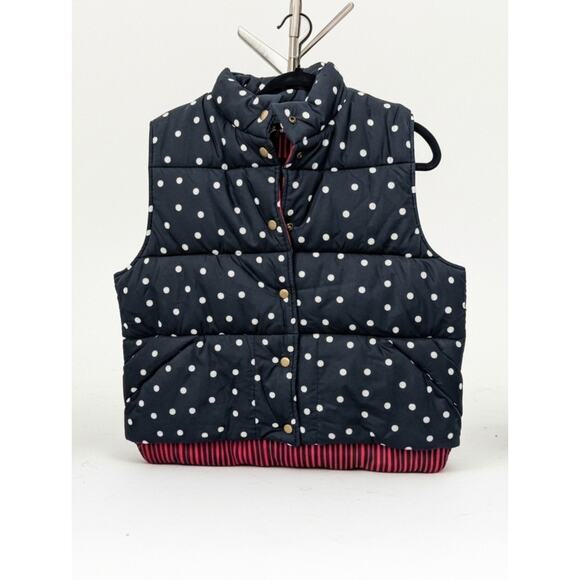The Clare V Emile Reversible Vest in Black & White Polka Dot M/L - Picture 4 of 14